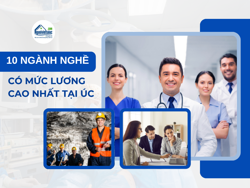 Top 10 ngành nghề có thu nhập cao nhất tại Úc